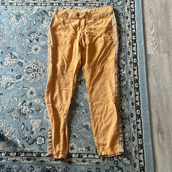 LPB Woman Made in Paris Chino pants - Side braid embroidery - Orange - Picture 3 of 8